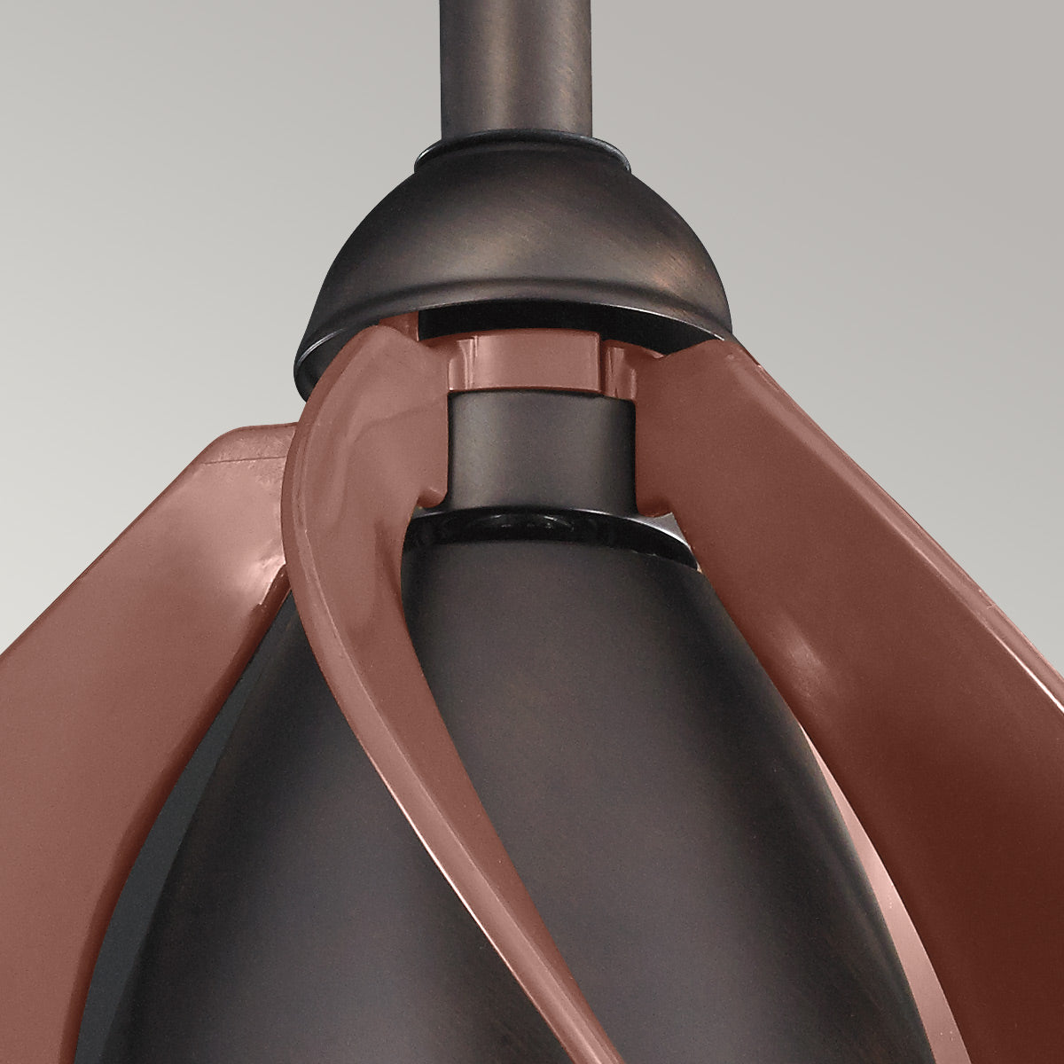 Deckenventilator 'Terna', Ø 38.0 cm, Geölte Bronze, LED – Dimmbar