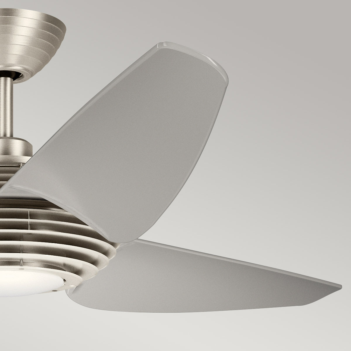 Kichler Voya Indoor Ventilatoren Brushed Stainless Steel – Detailansicht