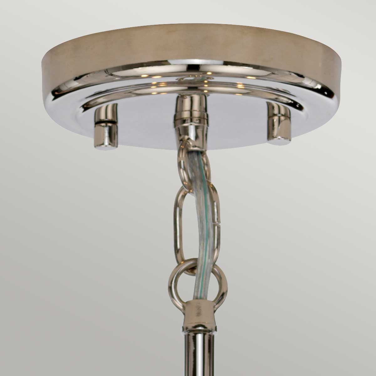 Elstead Kula Kronleuchter Nickel – Wohnambiente