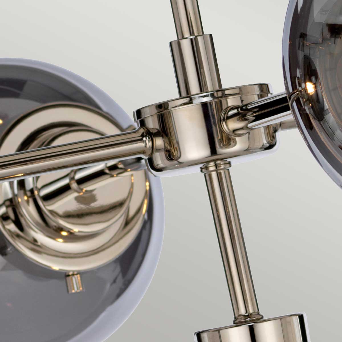 Elstead Kula Kronleuchter Nickel – Detailansicht
