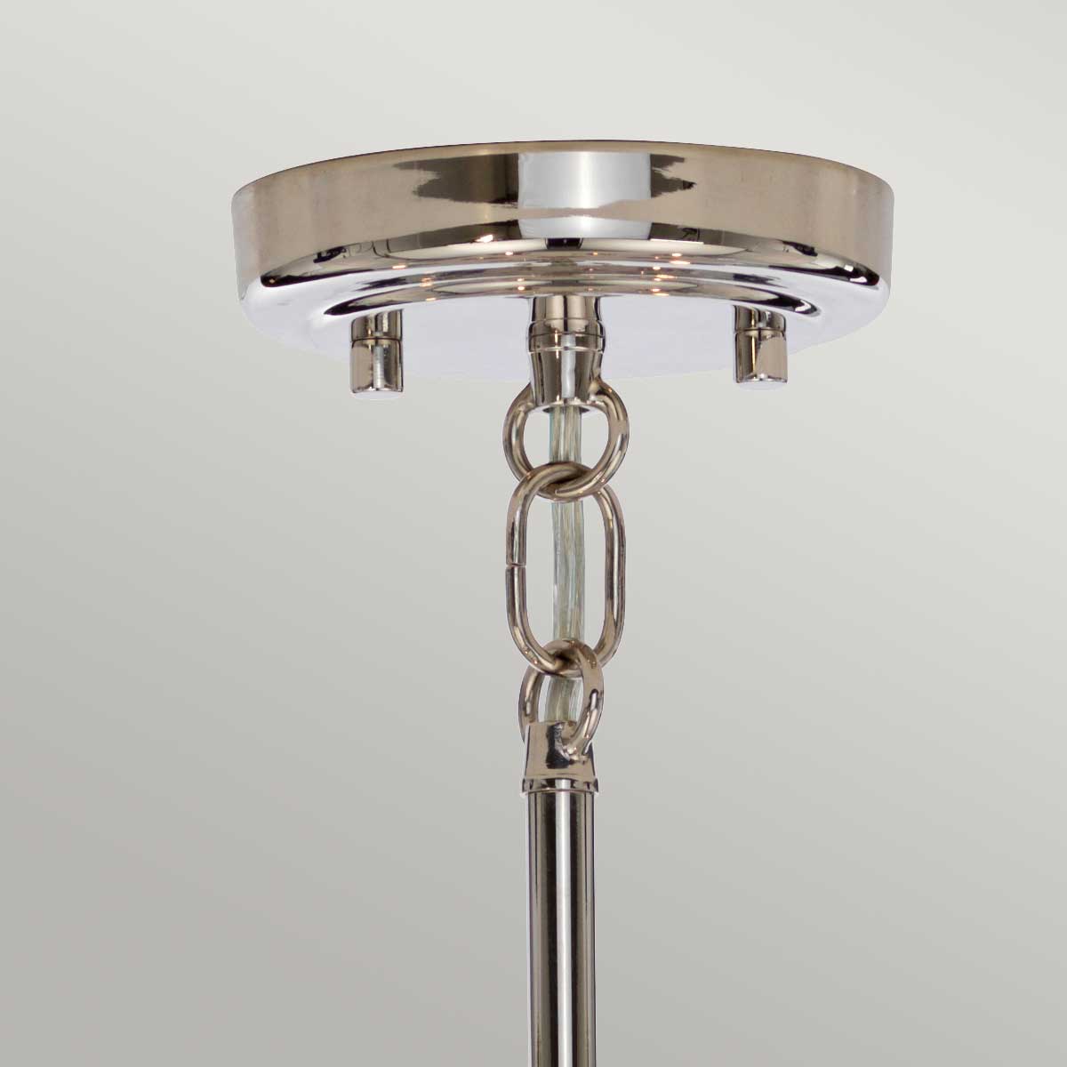 Elstead Kula Kronleuchter Nickel – Detailansicht