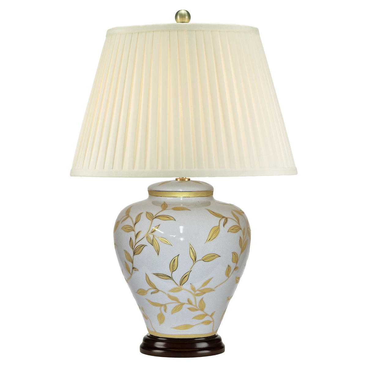 Elstead Leaves Tischlampe Braun, Gold
