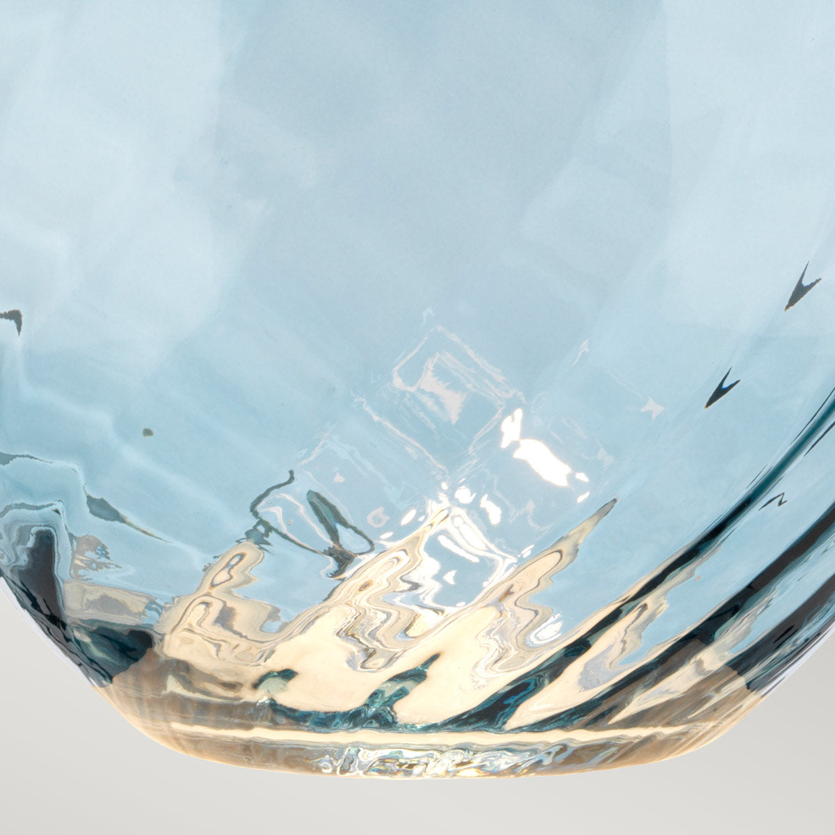 Elstead Lena Tischlampe Blue-tinted Glass / Off-White Shade – Detailansicht 4
