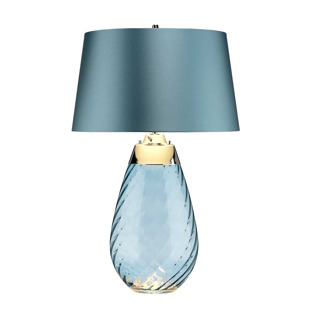 Elstead Lena Tischlampe Blau – Wohnambiente