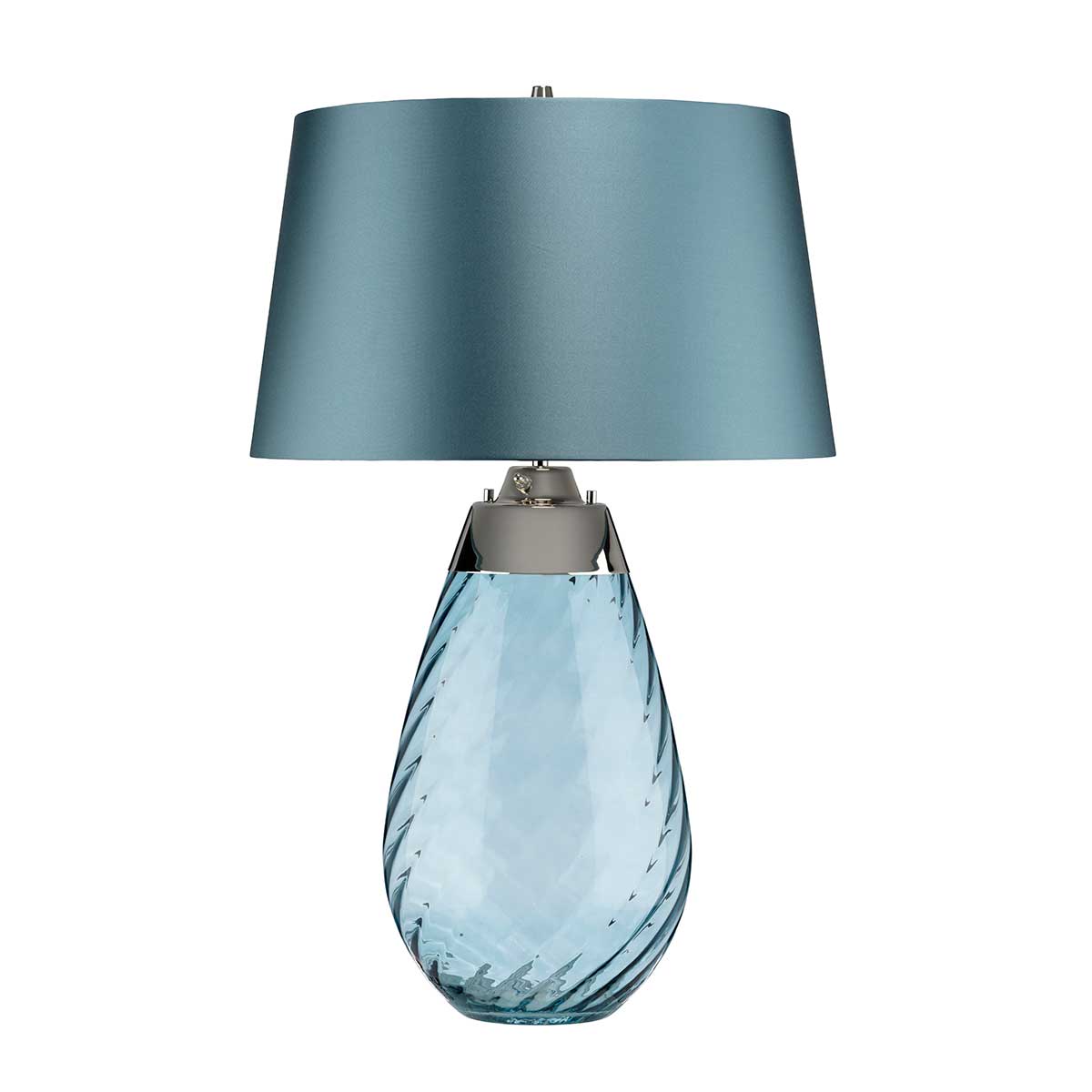 Elstead Lena Tischlampe Blau – Detailansicht
