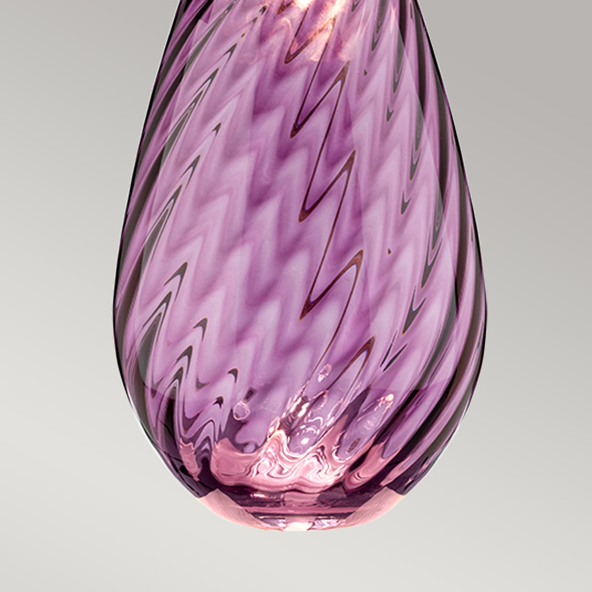 Elstead Lena Tischlampe Plum-tinted Glass / Off-White Shade – Detailansicht 2