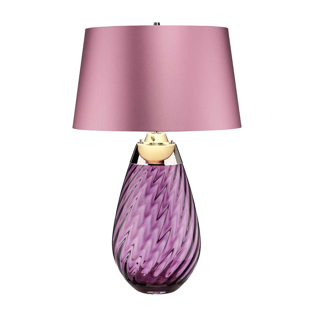 Elstead Lena Tischlampe Plum-tinted Glass / Heather Shade – Detailansicht 2