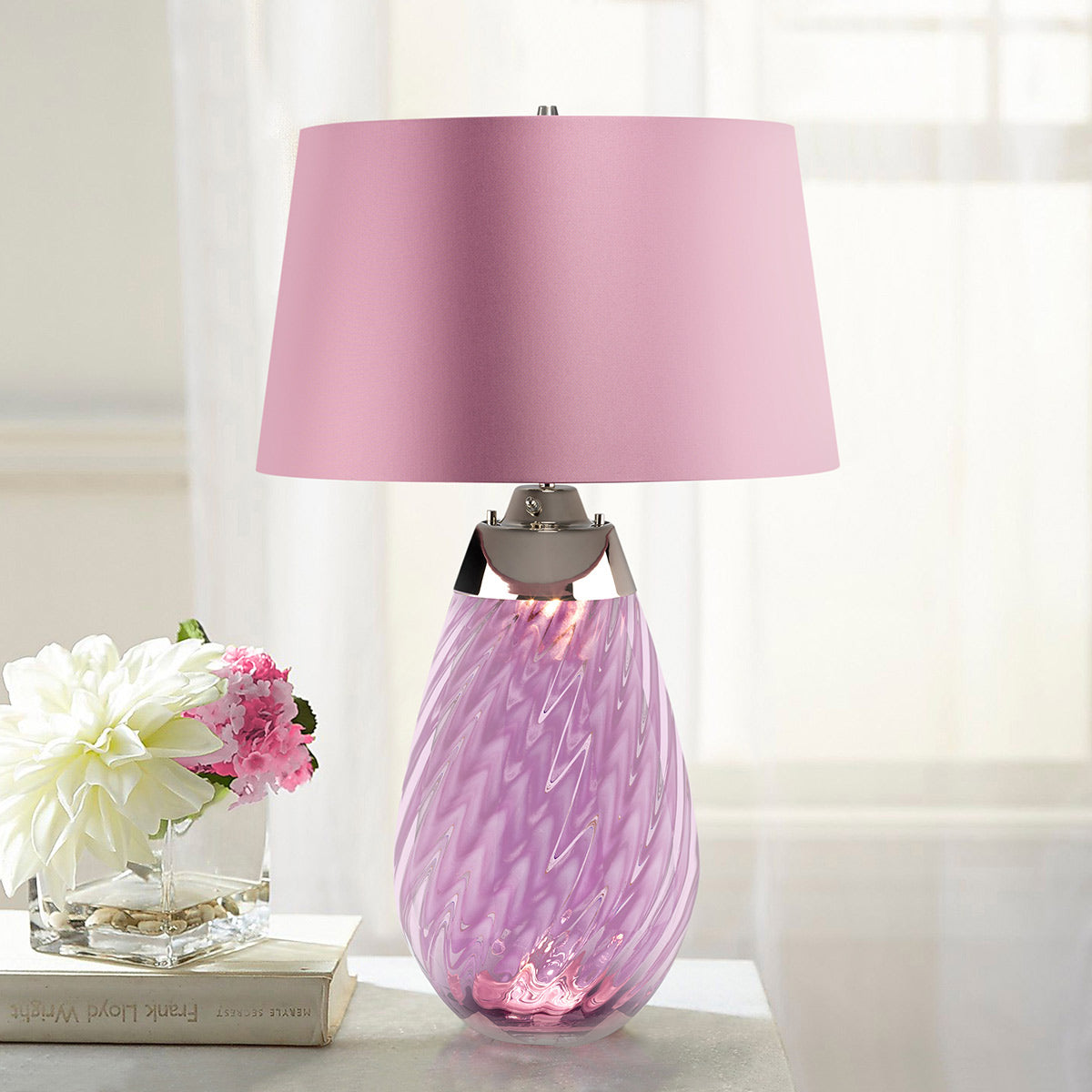 Elstead Lena Tischlampe Plum-tinted Glass / Heather Shade – Detailansicht 5