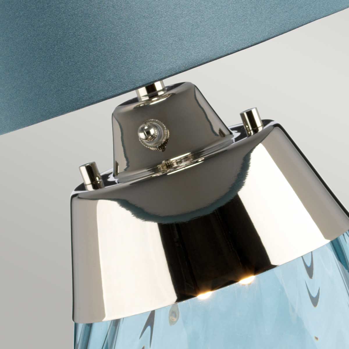 Elstead Lena Tischlampe Blau – Wohnambiente