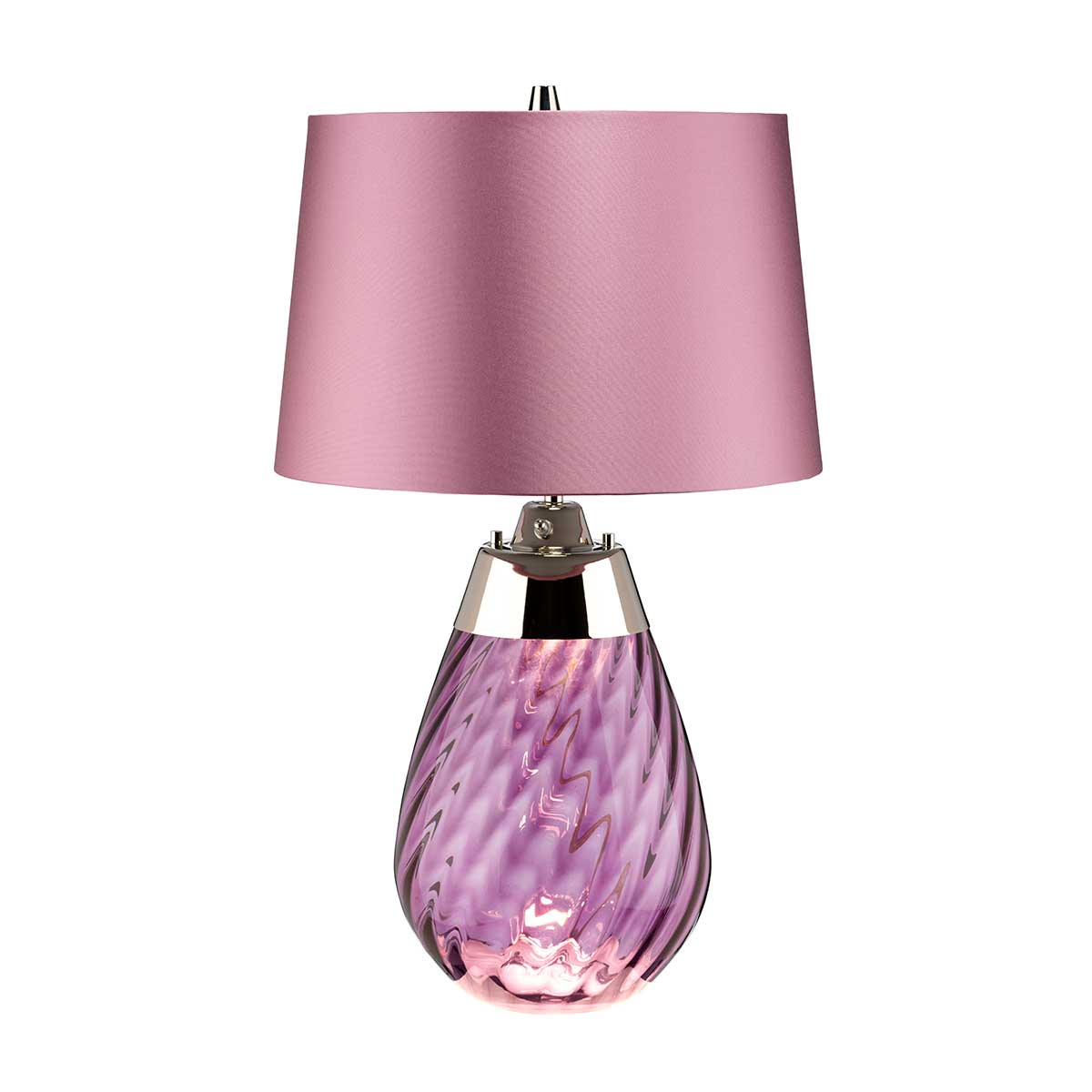 Elstead Lena Tischlampe Plum-tinted Glass / Heather Shade