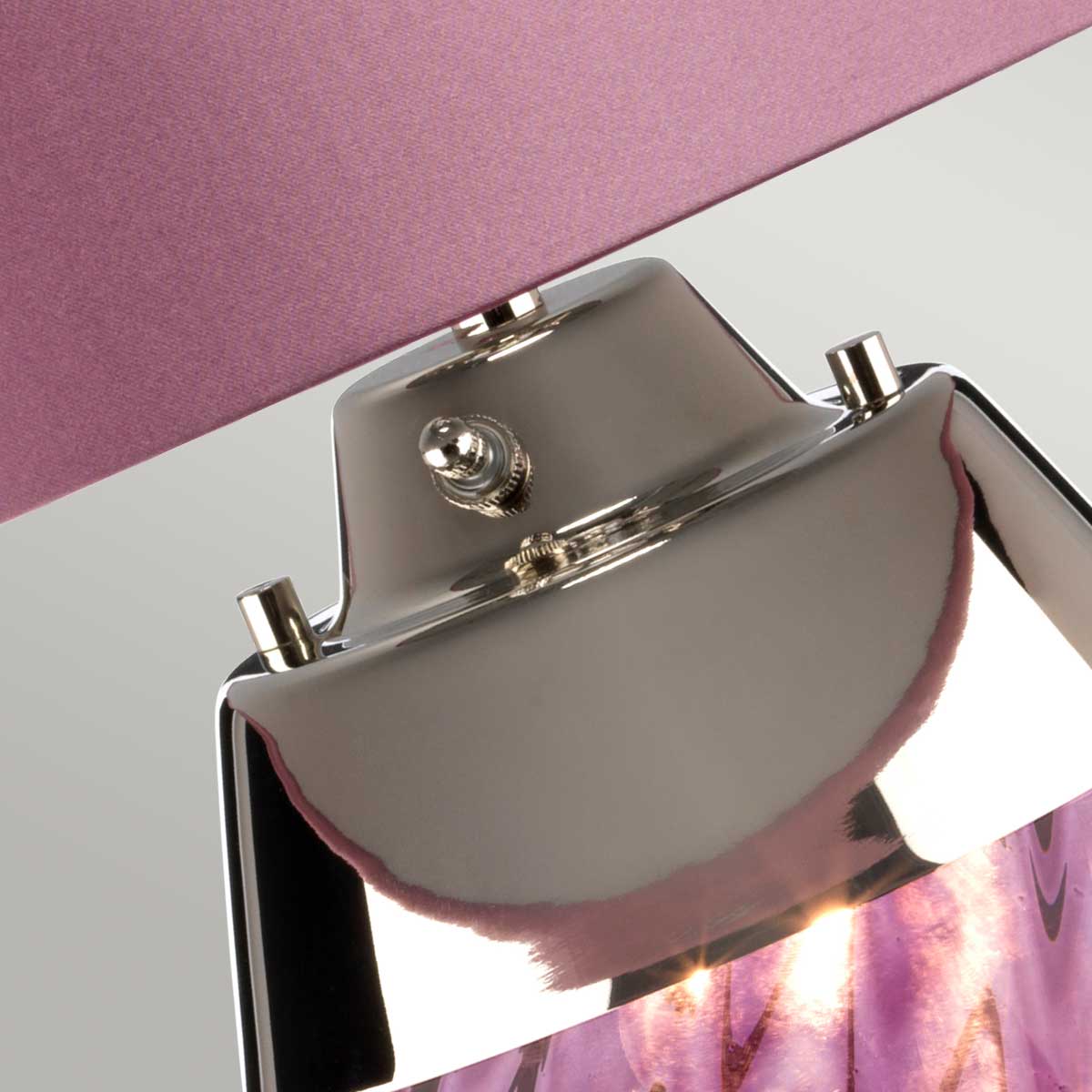 Elstead Lena Tischlampe Plum-tinted Glass / Heather Shade – Detailansicht 2