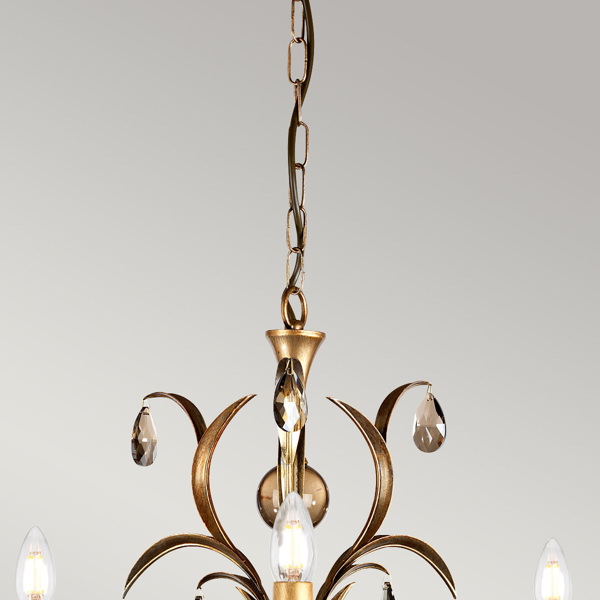 Elstead Lily Kronleuchter Bronze – Wohnambiente