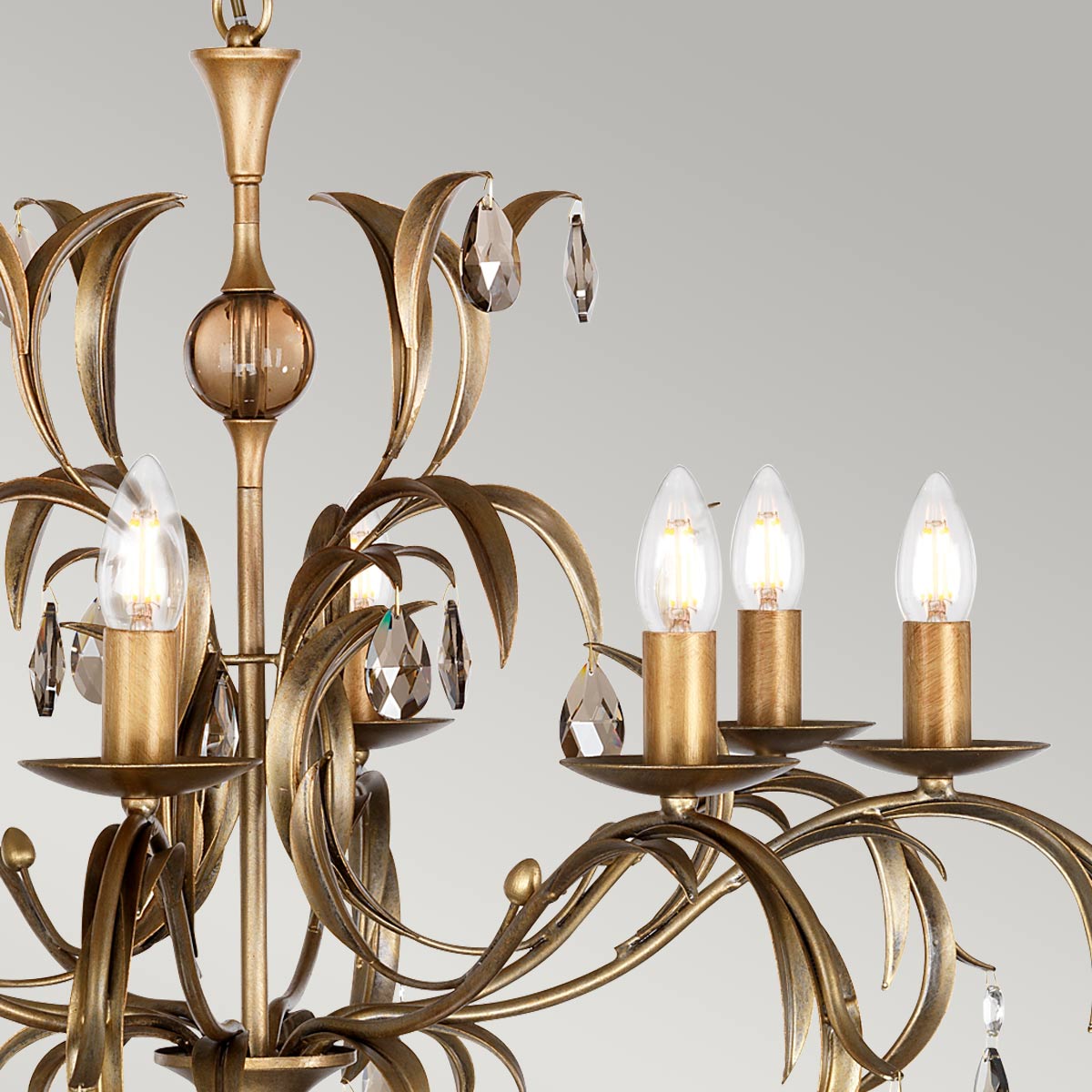 Elstead Lily Kronleuchter Bronze – Detailansicht 2