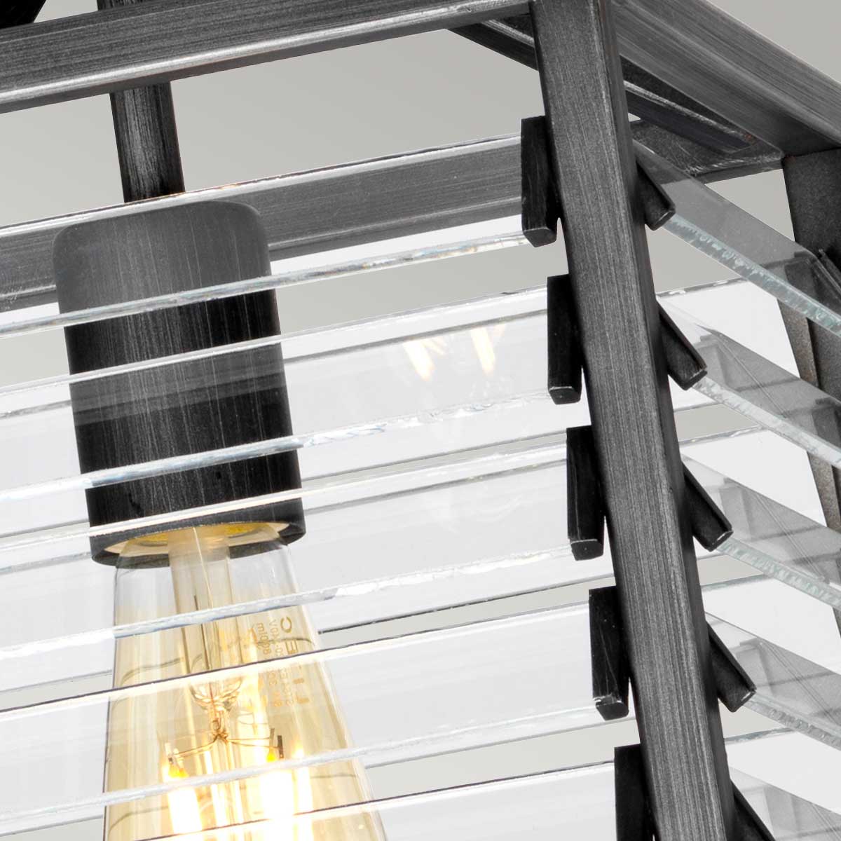 Elstead Louvre Pendelleuchte Gunmetal – Detailansicht 3