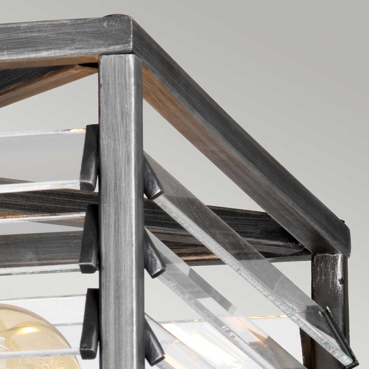 Elstead Louvre Deckenleuchte Gunmetal – Detailansicht 2
