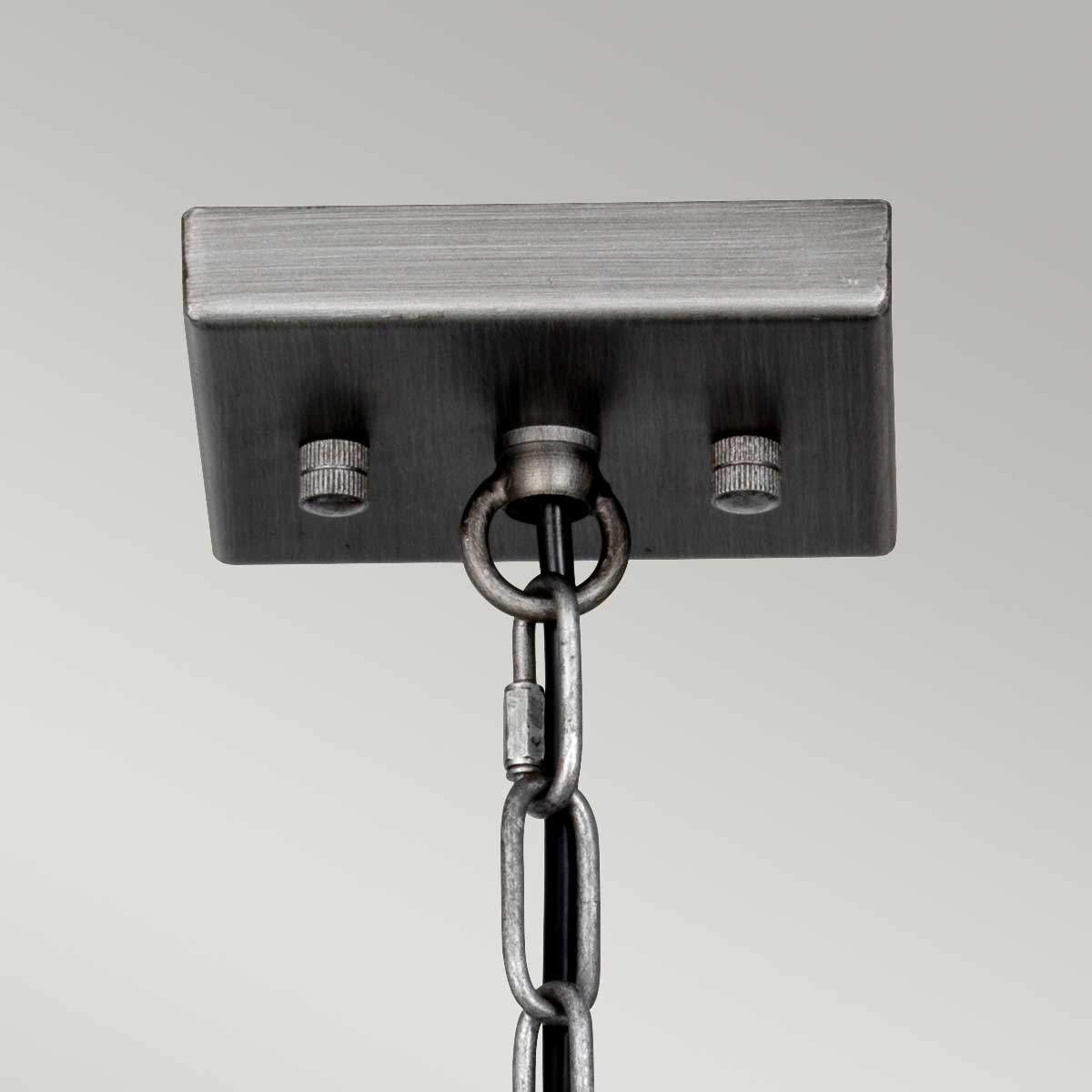 Elstead Louvre Pendelleuchte Gunmetal – Detailansicht 2