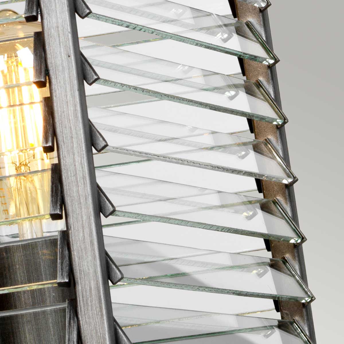Elstead Louvre Pendelleuchte Gunmetal – Detailansicht 3