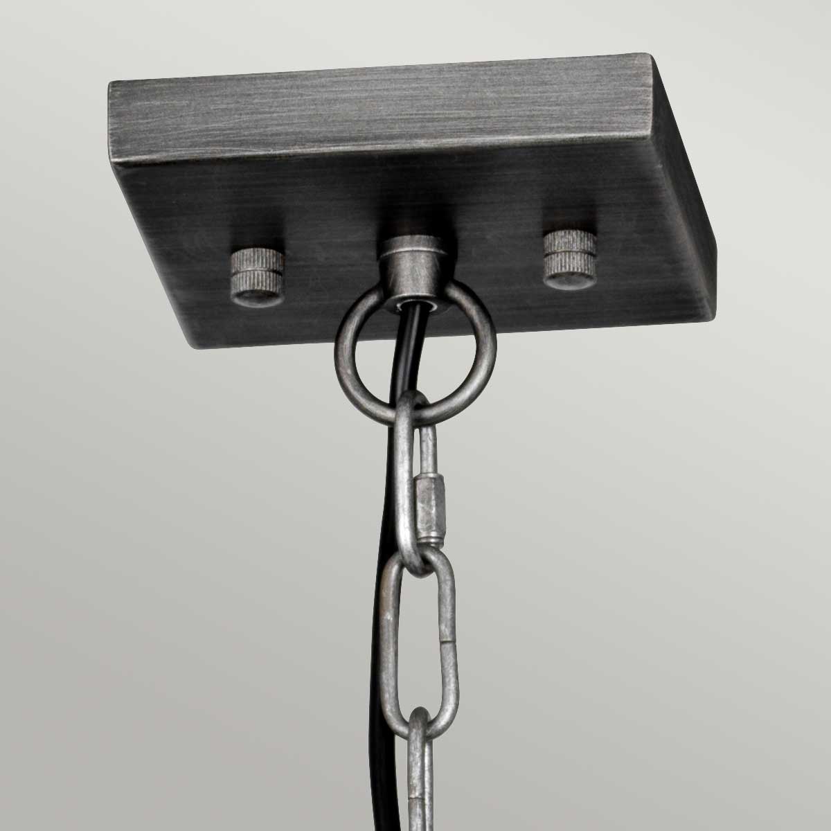 Elstead Louvre Pendelleuchte Gunmetal – Detailansicht 2