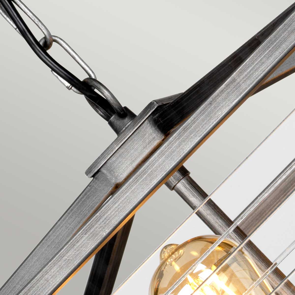 Elstead Louvre Pendelleuchte Gunmetal – Detailansicht 3