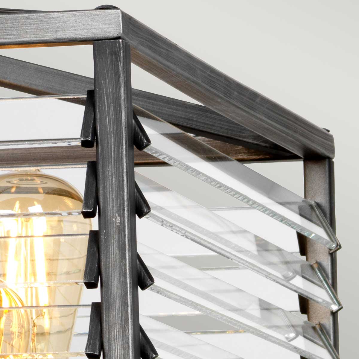 Elstead Louvre Pendelleuchte Gunmetal – Detailansicht 4