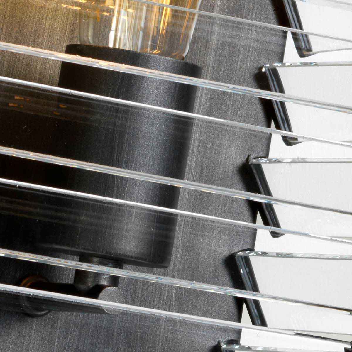 Elstead Louvre Wandleuchte Gunmetal – Detailansicht