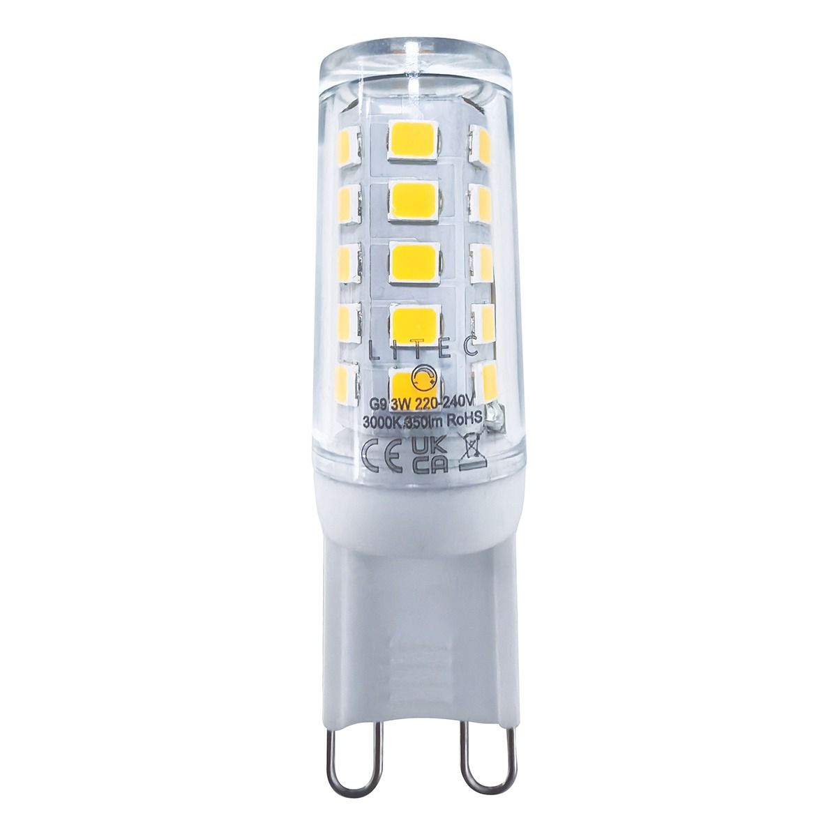 LED-Leuchtmittel G9, 3 W, 350 lm, 3000 K – Dimmbar