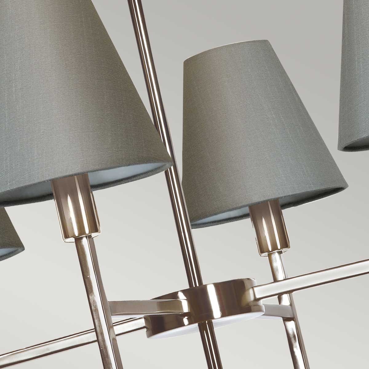 Elstead Lucerne Kronleuchter Nickel, Grau – Wohnambiente