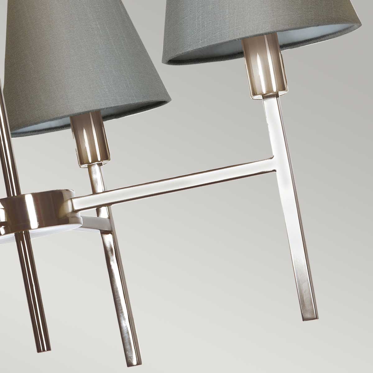 Elstead Lucerne Kronleuchter Nickel, Grau – Detailansicht 2