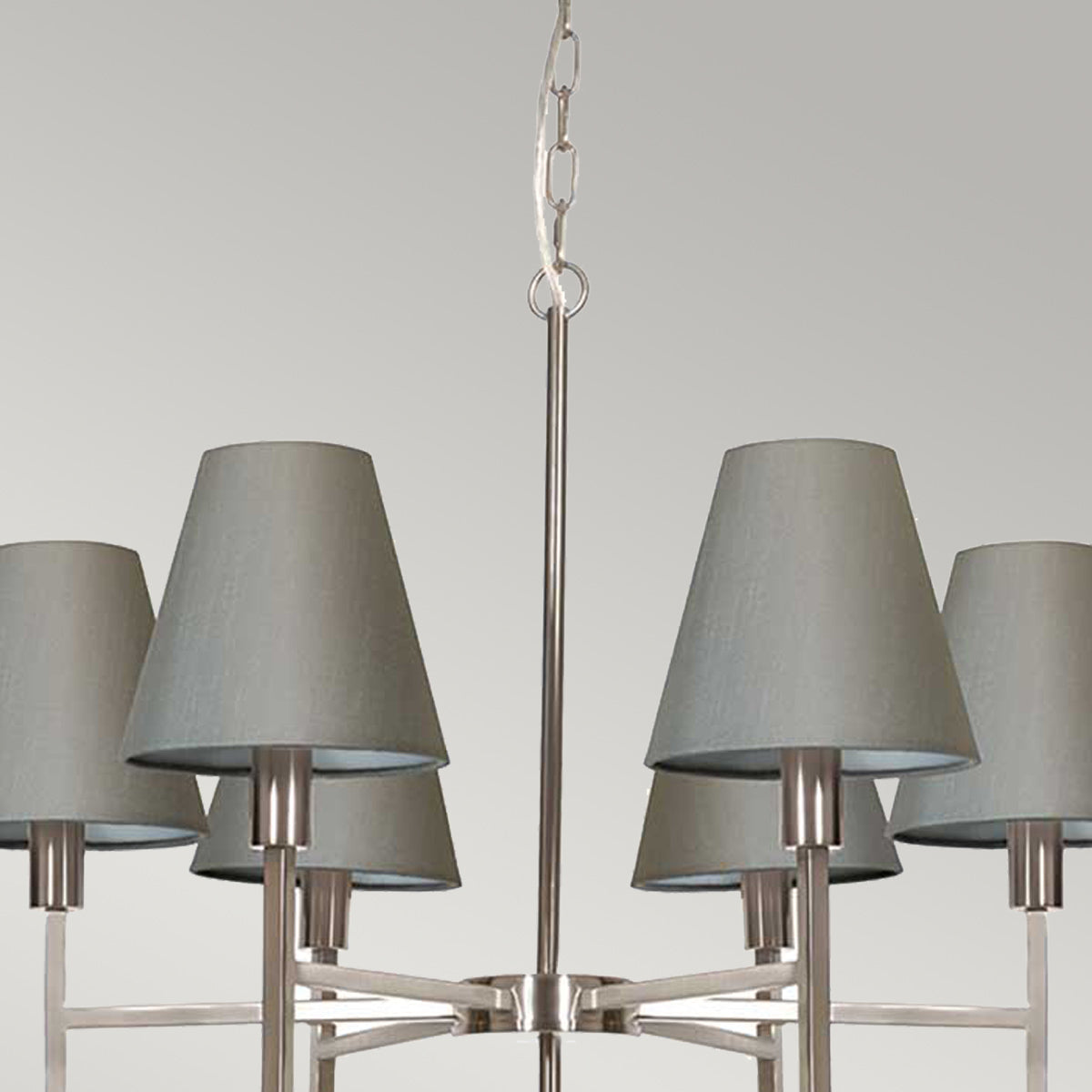 Elstead Lucerne Kronleuchter Nickel, Grau – Wohnambiente