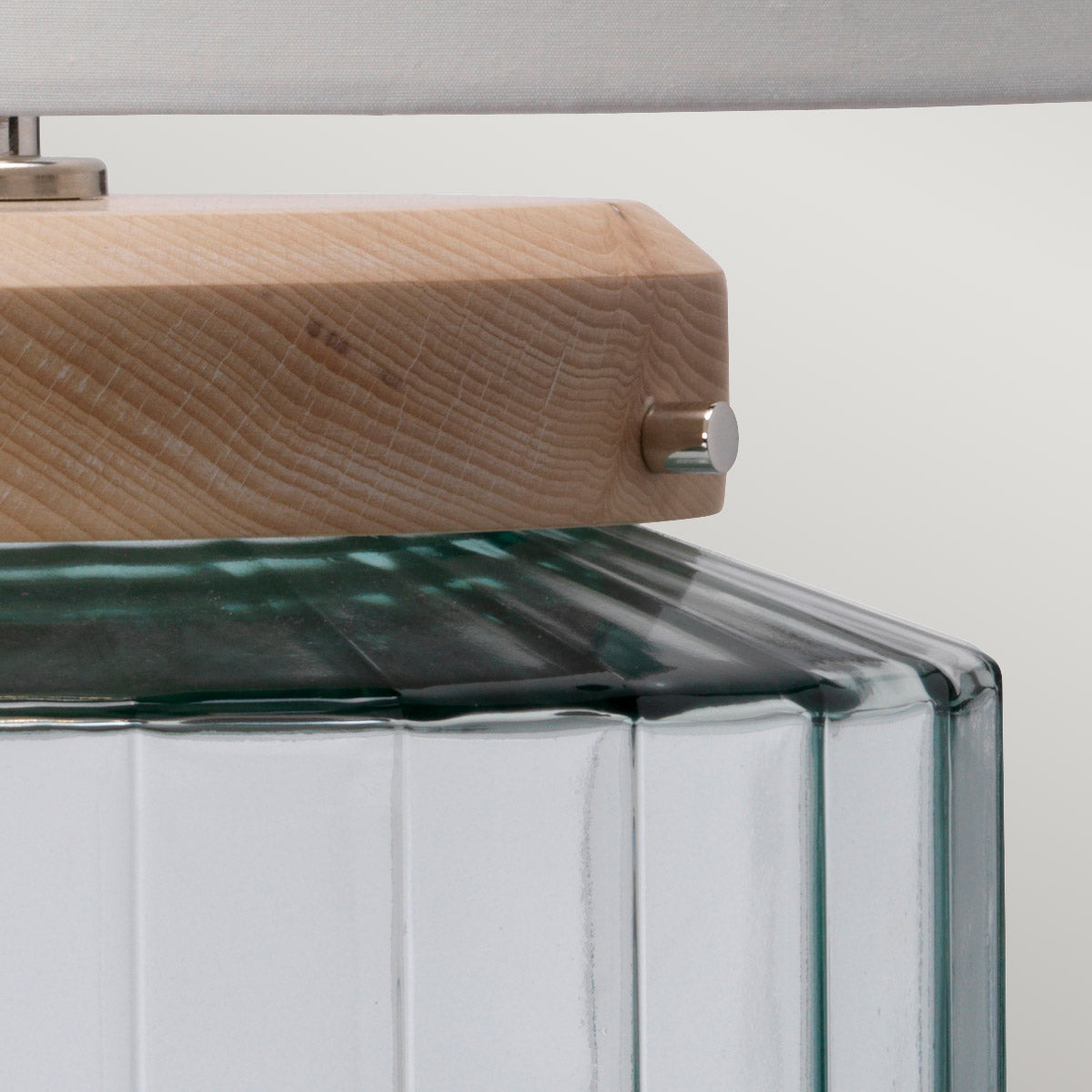 Elstead Luga Tischlampe Nickel – Detailansicht 3