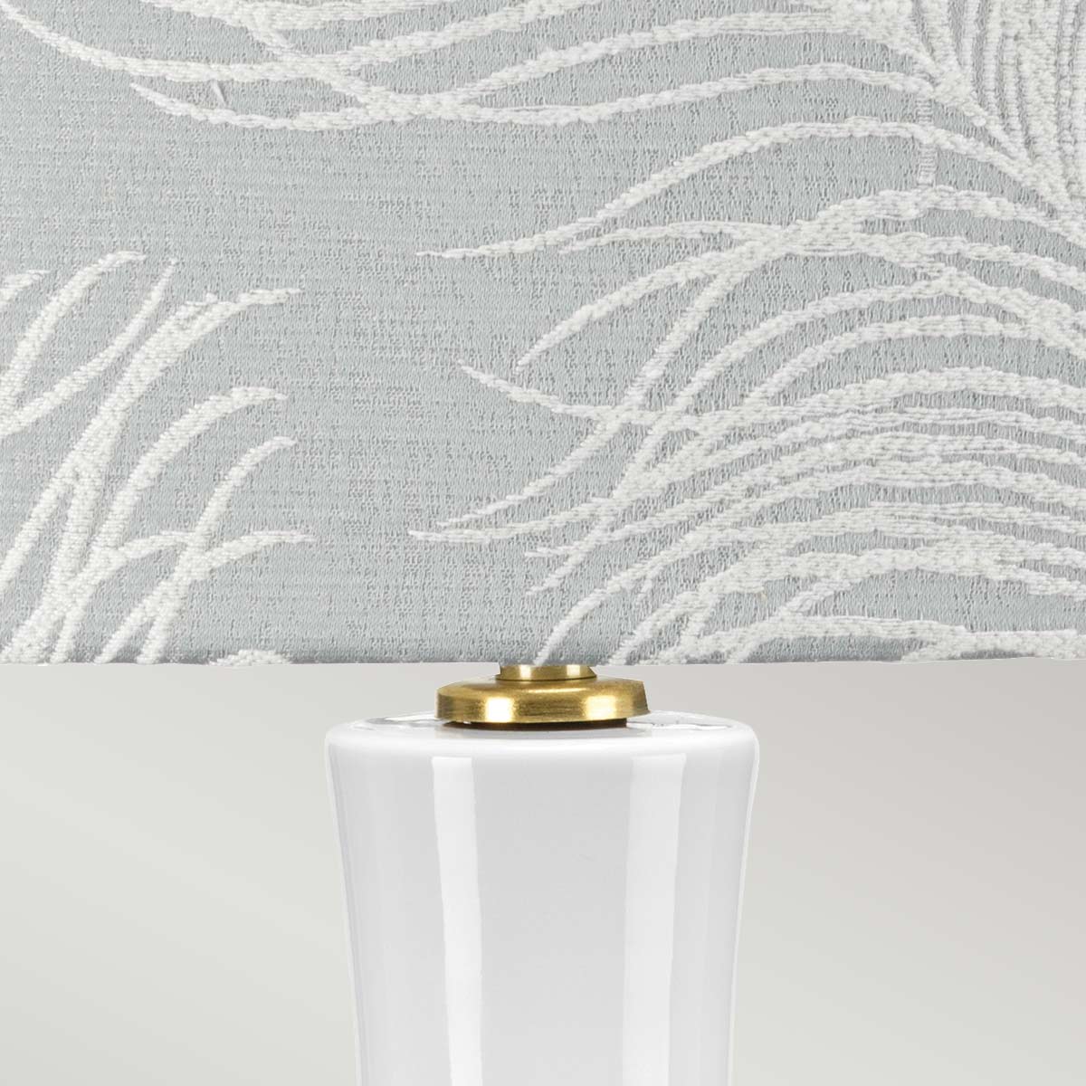 Elstead Milo Tischlampe Messing, Weiß, Blau – Detailansicht