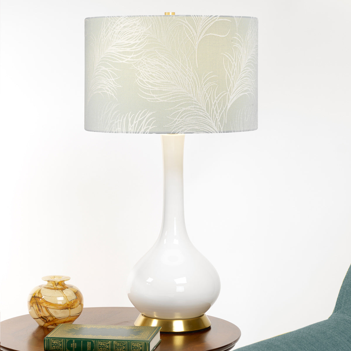 Tischlampe 'Milo', Ø 36.0 cm, Antikes Messing, E27 – Dimmbar