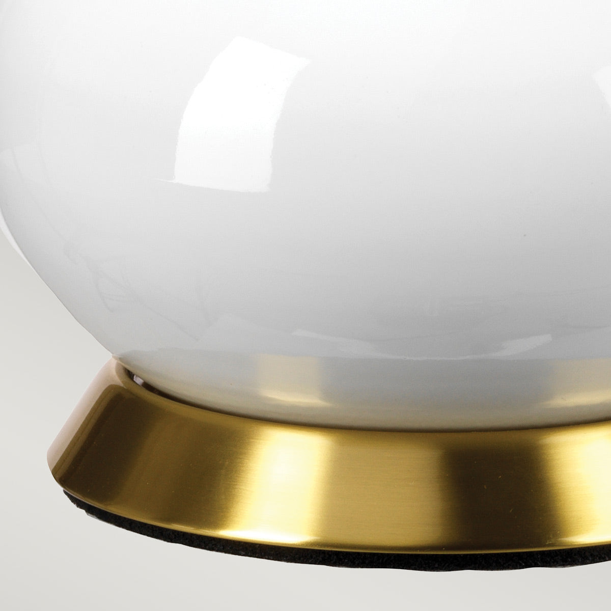 Elstead Milo Tischlampe Messing, Weiß – Detailansicht 2