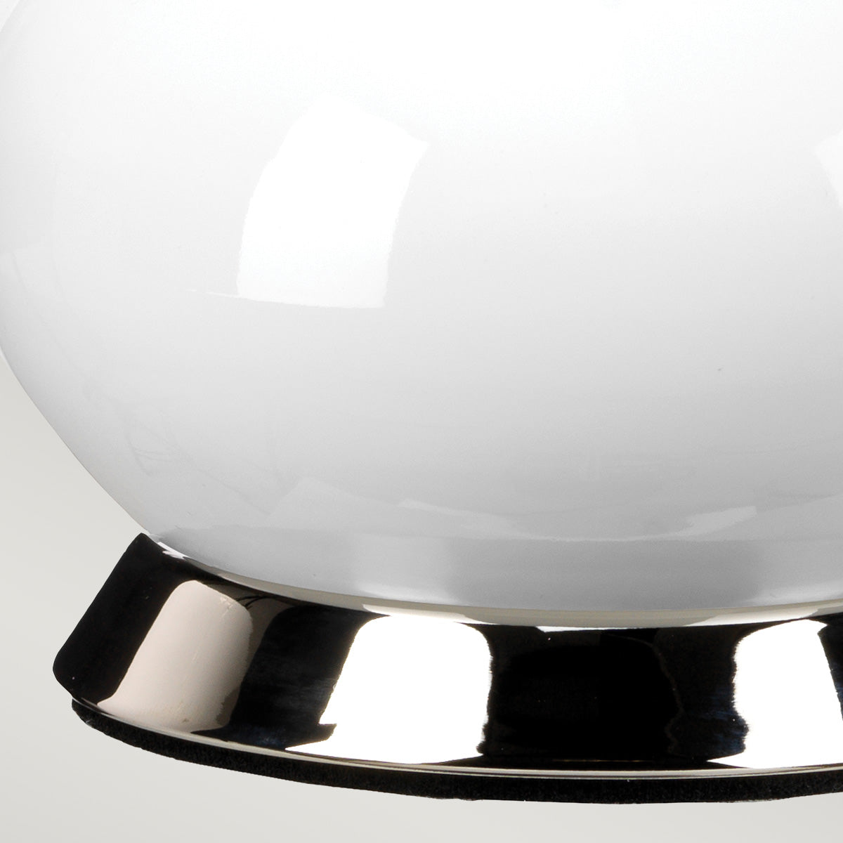 Elstead Milo Tischlampe Nickel, Weiß – Detailansicht 2