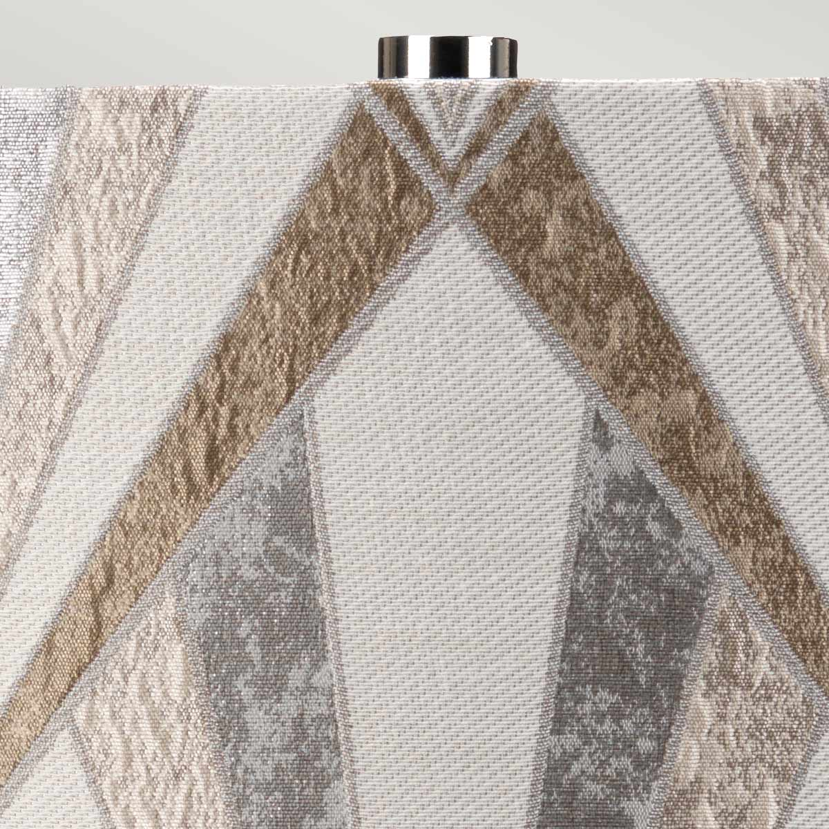 Elstead Milo Tischlampe Nickel, Weiß, Silber – Wohnambiente