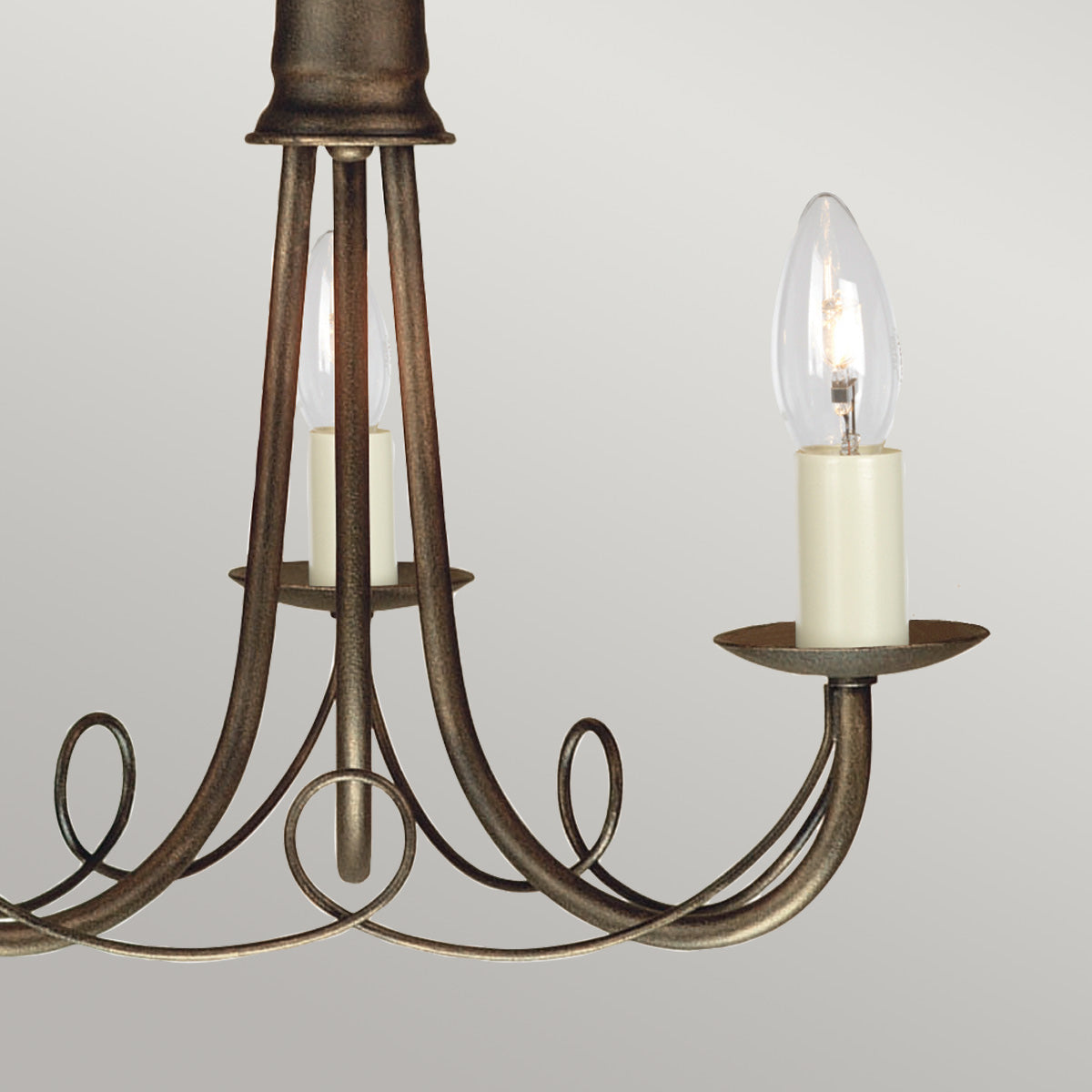 Elstead Minster Kronleuchter Schwarz, Gold – Detailansicht