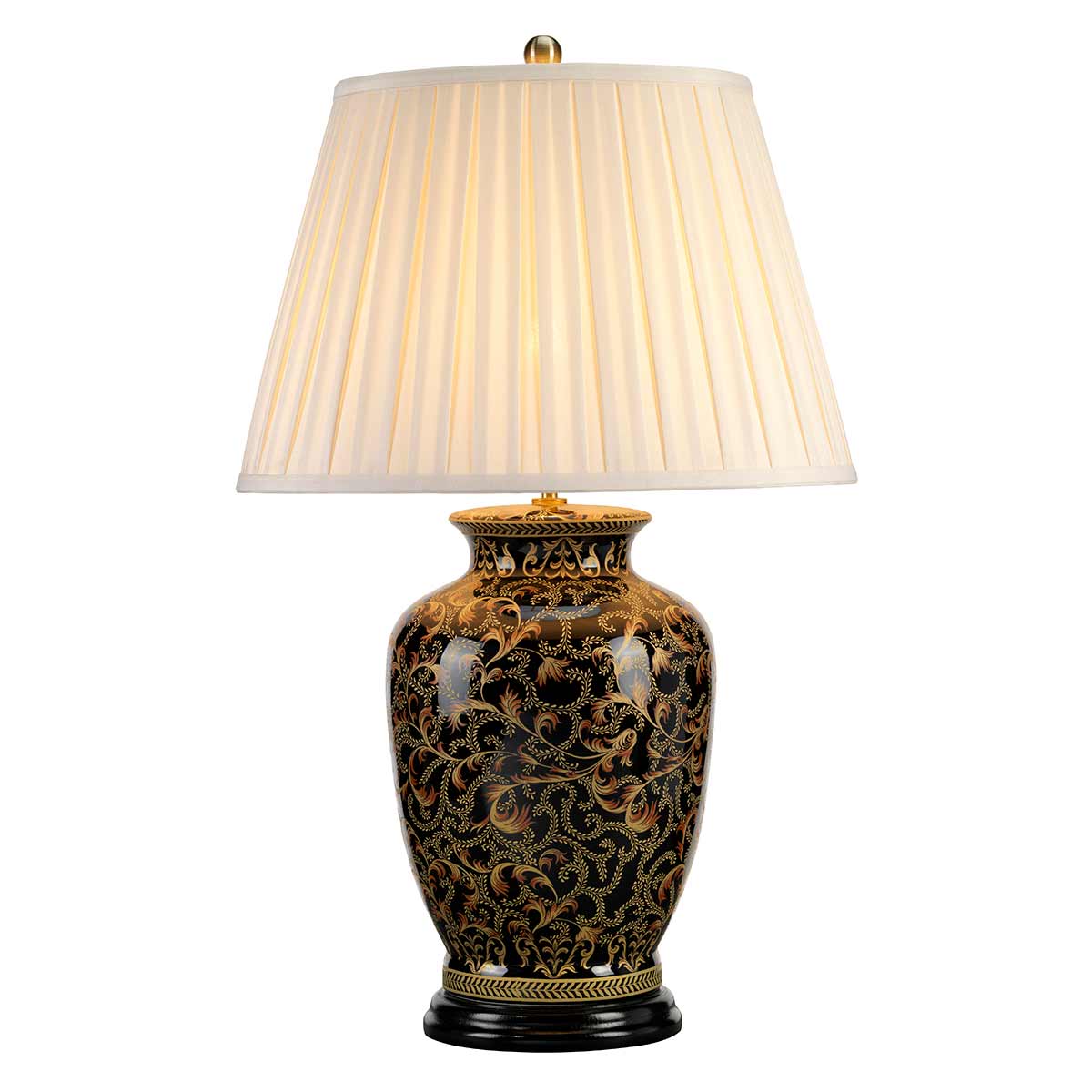 Elstead Morris Tischlampe Gold, Schwarz