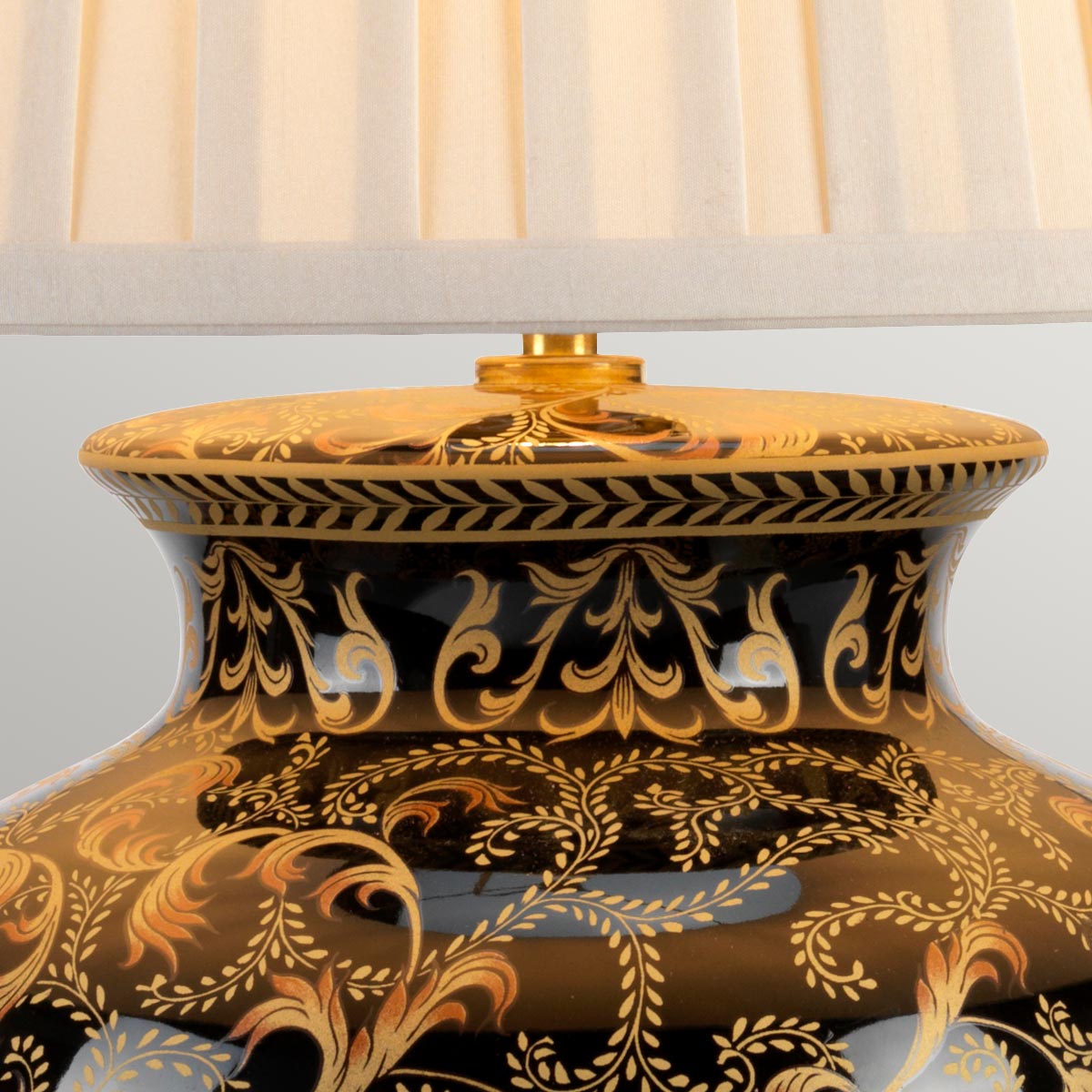 Elstead Morris Tischlampe Gold, Schwarz – Detailansicht 3
