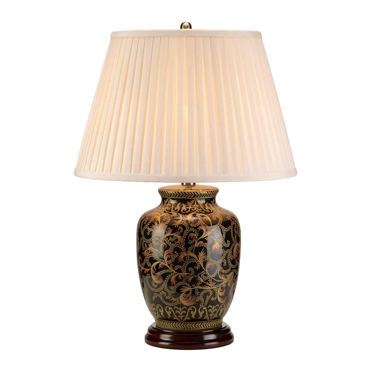 Elstead Morris Tischlampe Gold, Schwarz