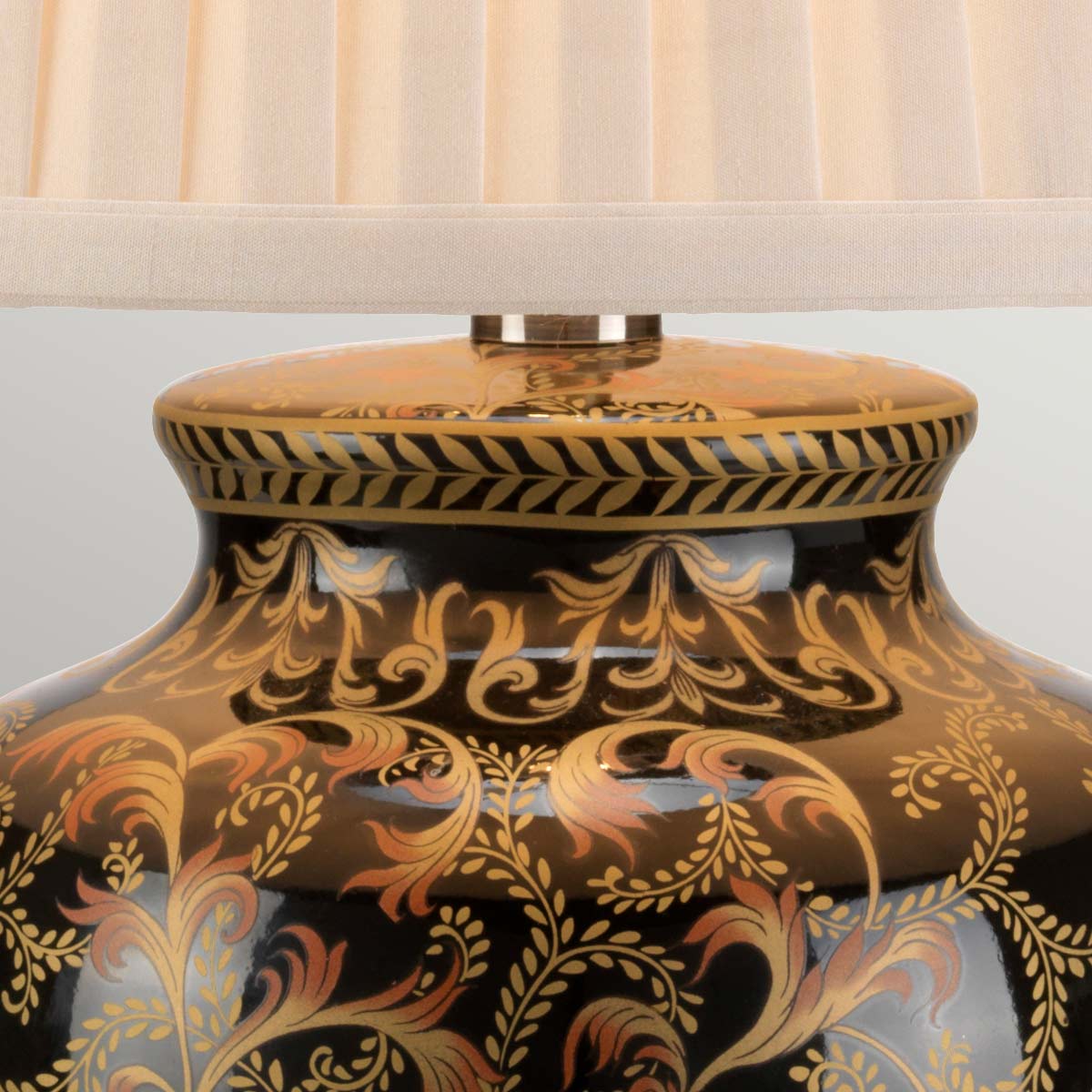 Elstead Morris Tischlampe Gold, Schwarz – Detailansicht 2