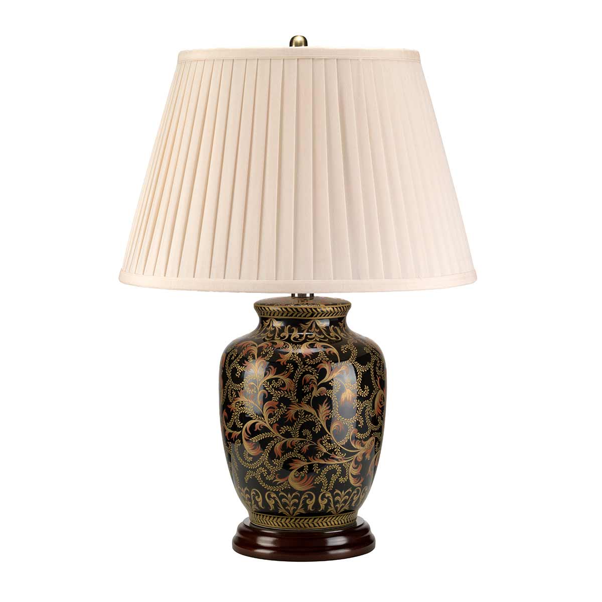 Elstead Morris Tischlampe Gold, Schwarz – Wohnambiente