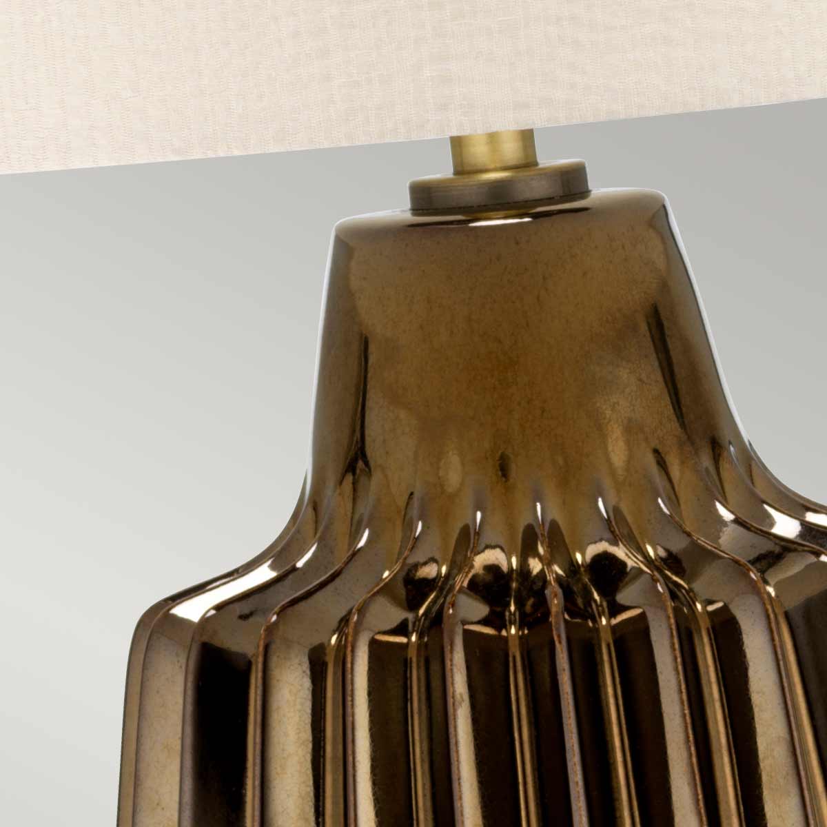 Elstead Newham Tischlampe Bronze – Detailansicht 2