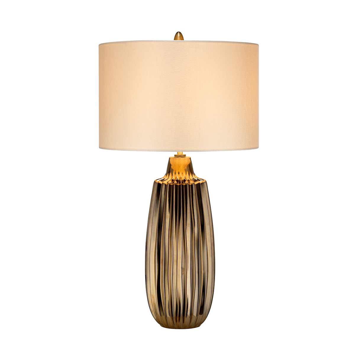 Elstead Newham Tischlampe Bronze – Wohnambiente