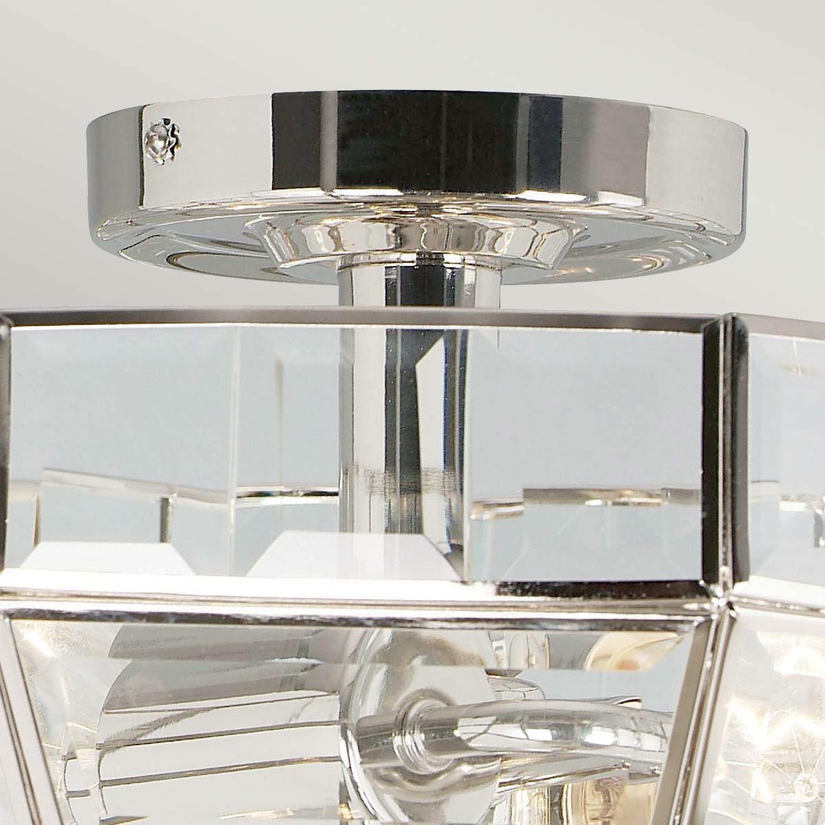 Elstead Old Deckenleuchte Nickel – Wohnambiente