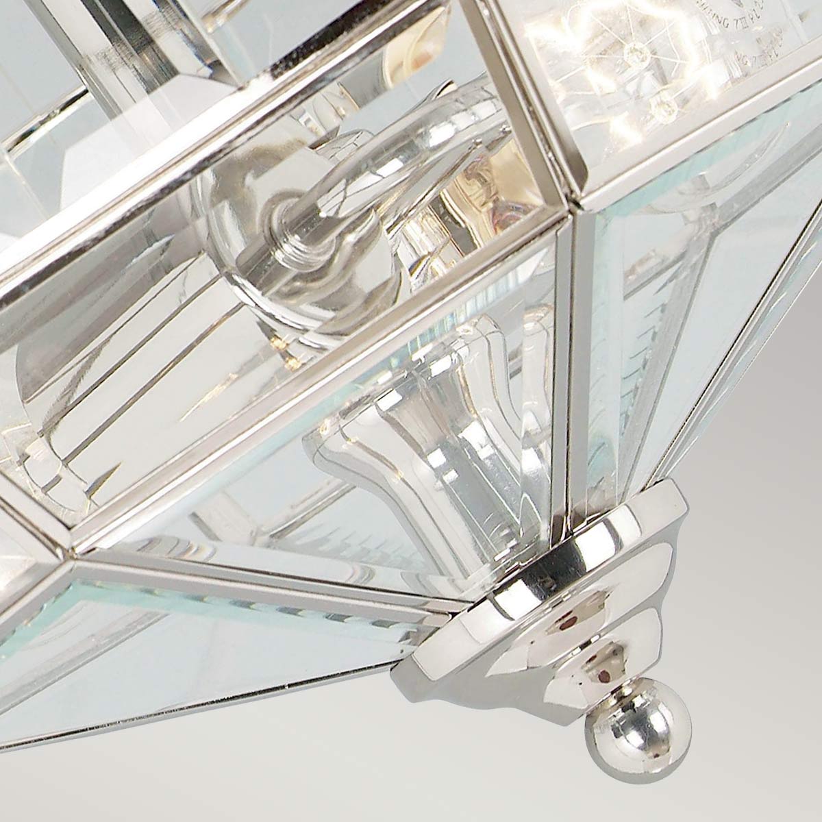 Elstead Old Deckenleuchte Nickel – Detailansicht