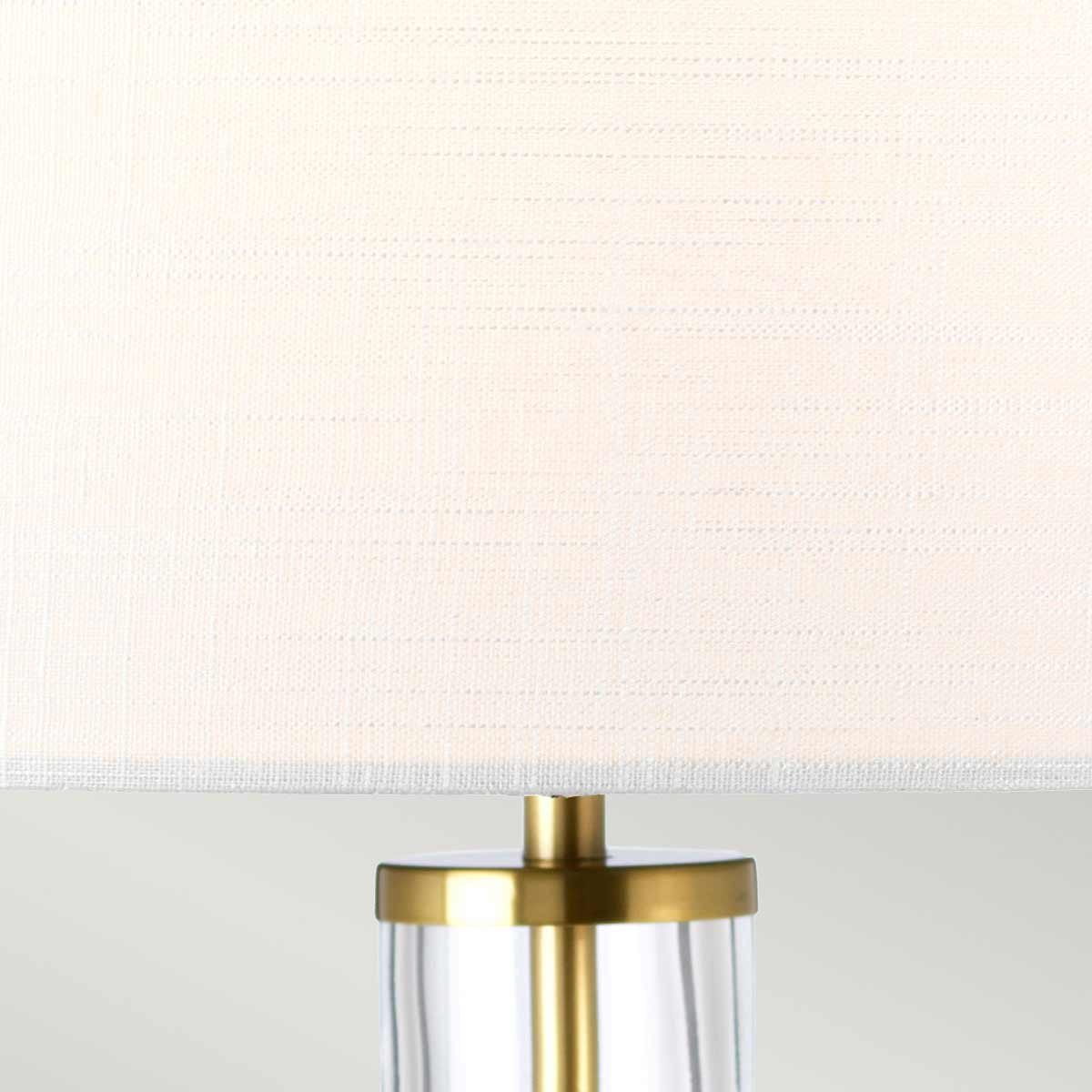 Elstead Orb Tischlampe Messing, Weiß – Wohnambiente