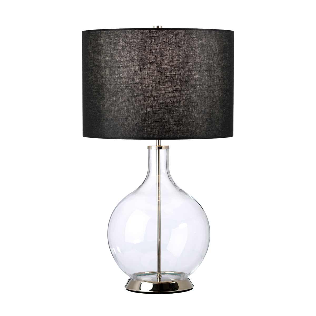 Elstead Orb Tischlampe Nickel, Schwarz