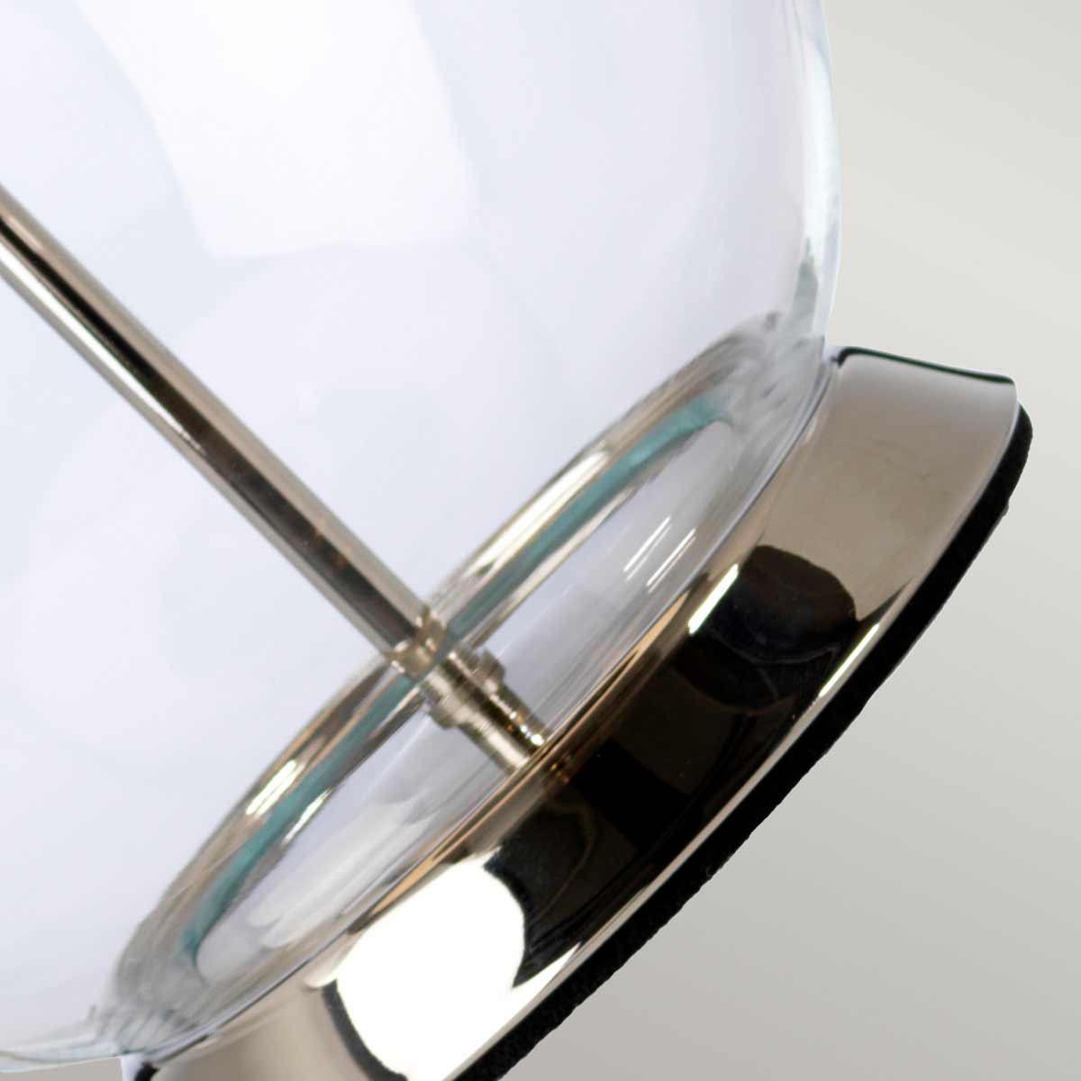 Elstead Orb Tischlampe Nickel, Weiß – Detailansicht