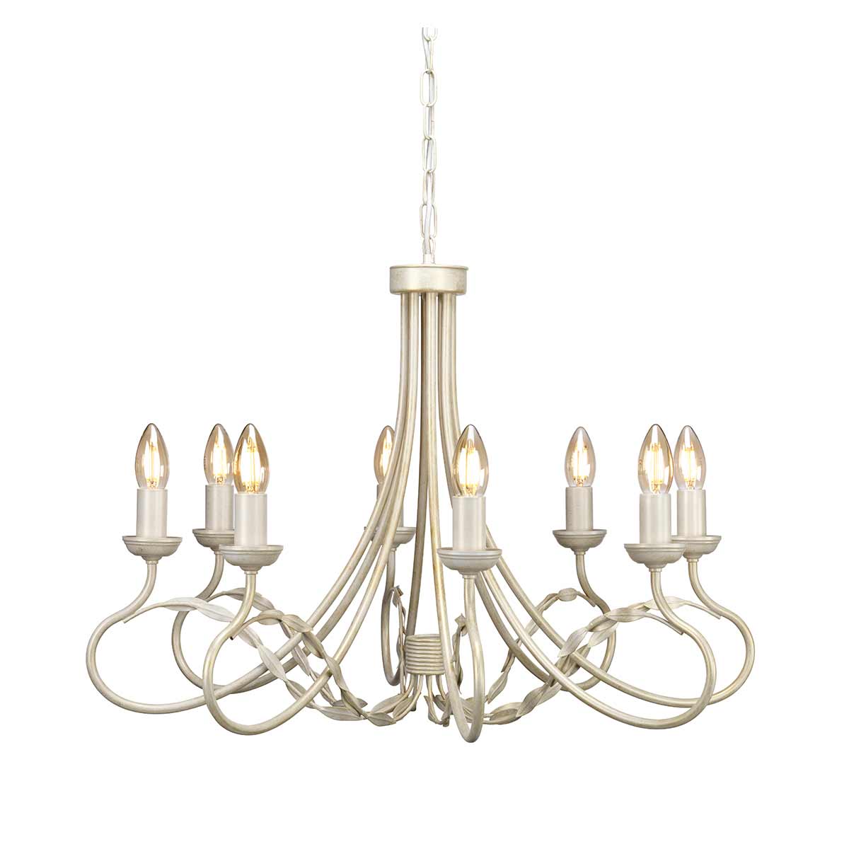 Elstead Olivia Kronleuchter Elfenbein, Gold