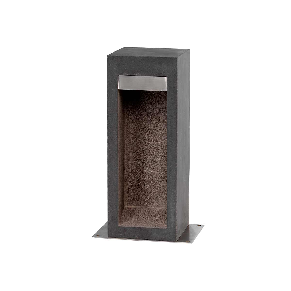 Elstead Parkstone Außenleuchte Basalt Stone with Stainless Steel – Detailansicht 3
